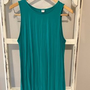 Sleeveless Teal Dress